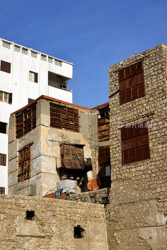 Al Balad区- hedjazi建筑的废弃遗迹-吉达，沙特阿拉伯-联合国教科文组织世界遗产